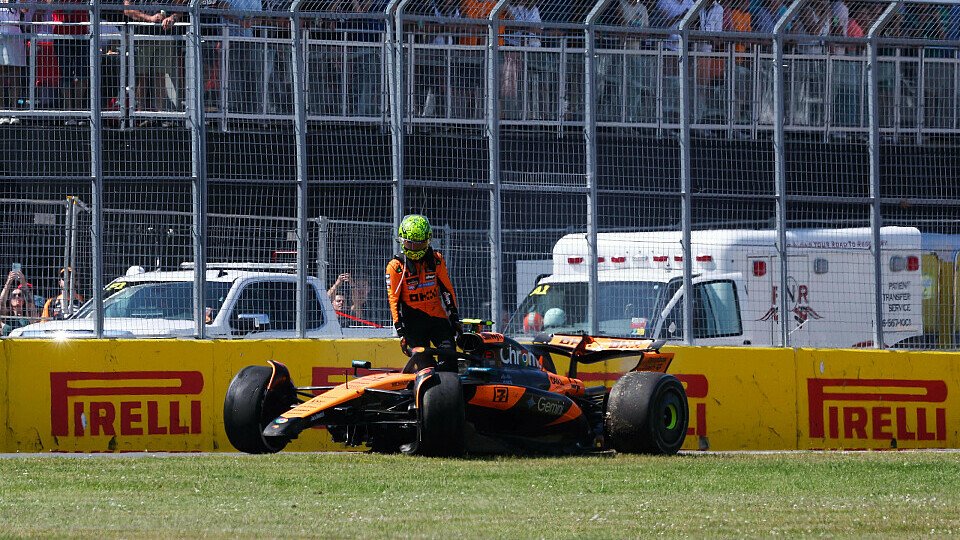 Crash von Lando Norris im McLaren