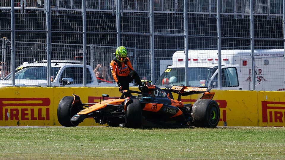 Crash von Lando Norris im McLaren