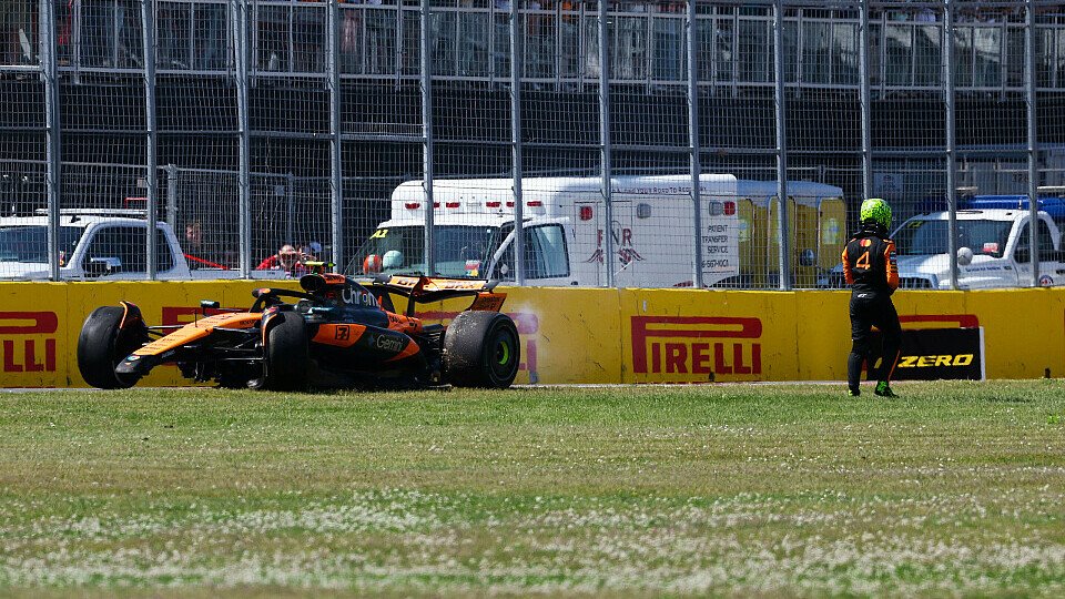 Crash von Lando Norris im McLaren