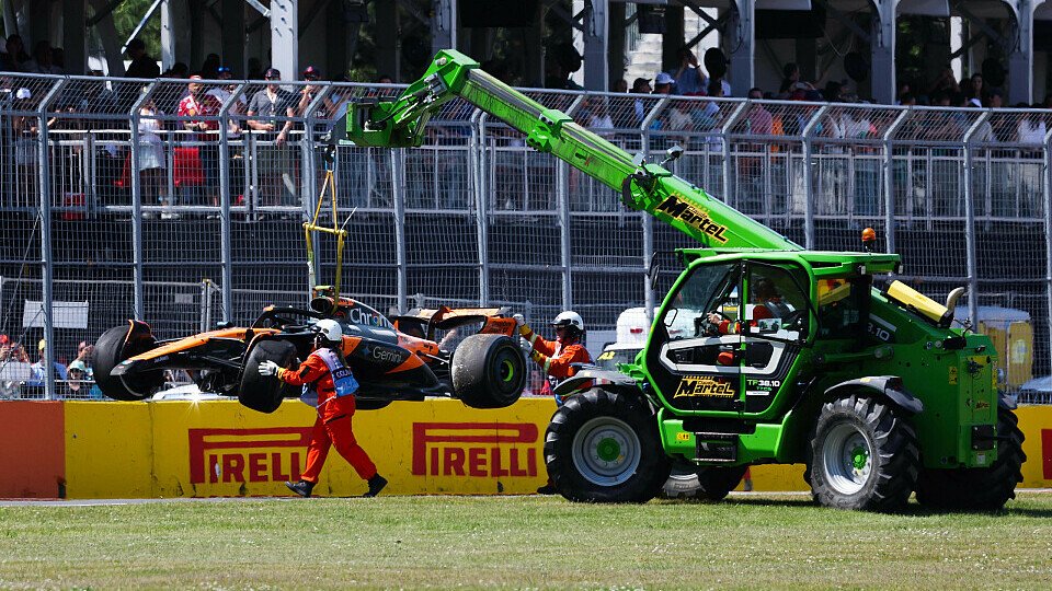 Crash von Lando Norris im McLaren