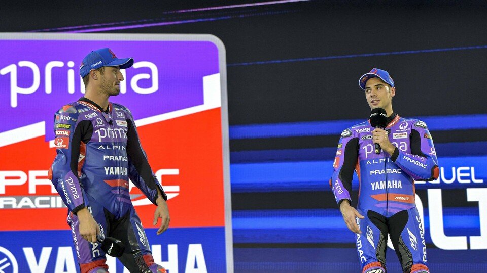 Jack Miller und Miguel Oliveira bei der MotoGP-Präsentation