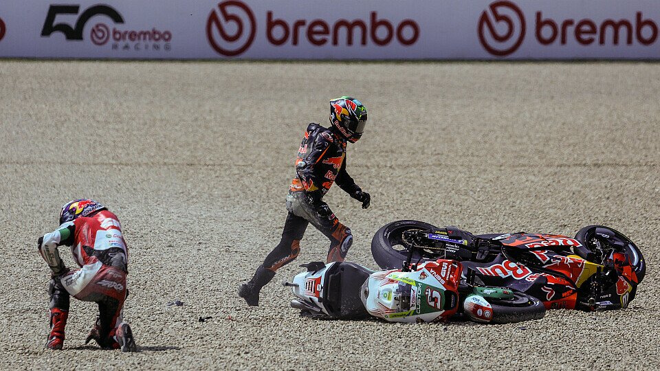 Crash mit Johann Zarco (LCR Honda) und Brad Binder, Red Bull KTM Factory Racing