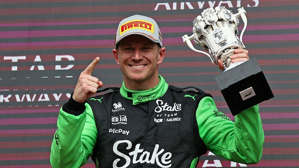 Sauber-Pilot Nico Hülkenberg feiert mit Platz 3 das erste Podium in seiner Karriere
