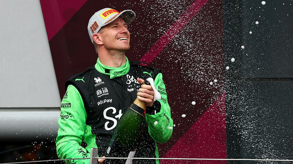 Sauber-Pilot Nico Hülkenberg feiert mit Platz 3 das erste Podium in seiner Karriere