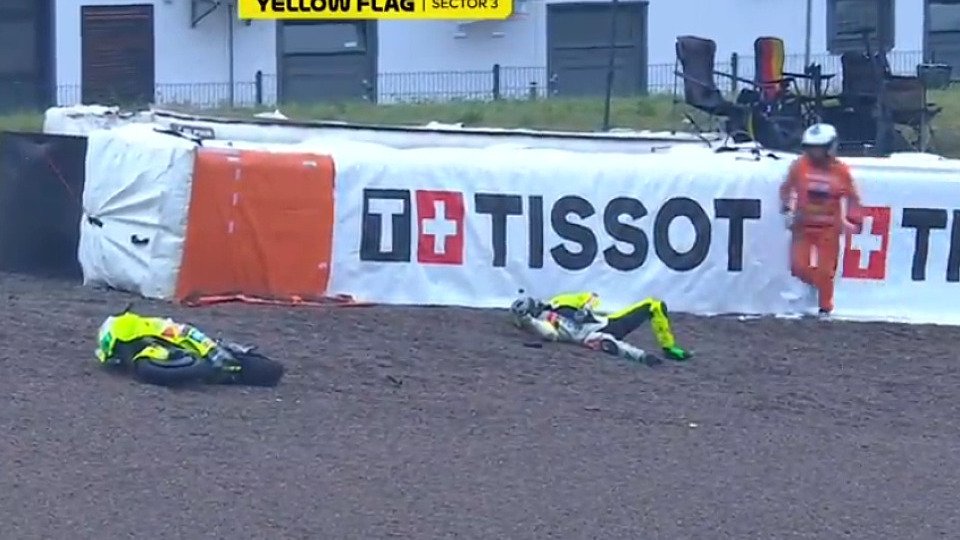 Franco Morbidelli stürzte im MotoGP-Sprint schwer in Kurve acht, Foto: Screenshot/MotoGP.com