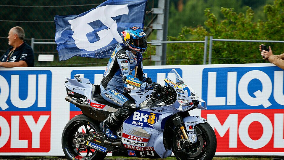 Alex Marquez (BK8 Gresini Racing MotoGP) feiert Platz 2