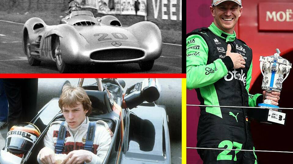 Bildmontage mit deutschen Formel-1-Fahrern der Geschichte