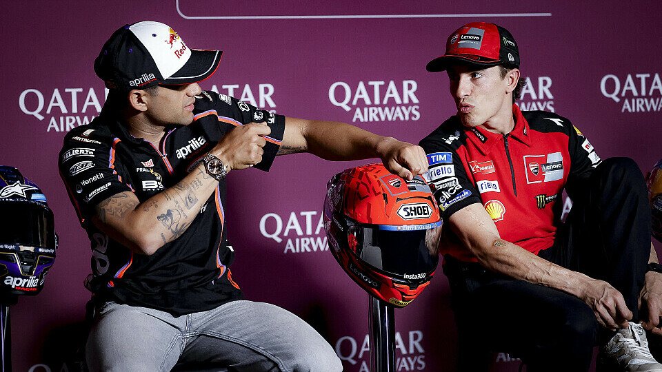 Jorge Martin und Marc Marquez in der Pressekonferenz zum Katar-GP