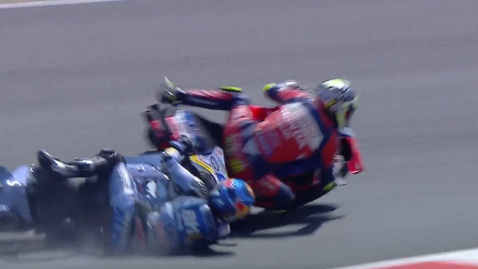 Alex Marquez crashte im Tschechien-GP in Joan Mir, Foto: Screenshot/MotoGP.com