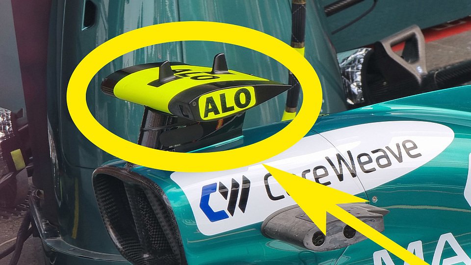 Das hervorgehobene neue Fahrerkürzel oben auf der T-Cam von Fernando Alonso Das hervorgehobene neue Fahrerkürzel oben auf der T-Cam von Fernando Alonso