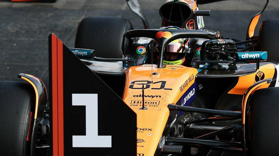 Lando Norris gewinn im McLaren das Sprint-Qualifying