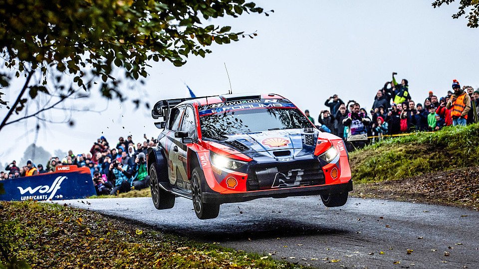 Rallye-Auto bei der Central European Rallye