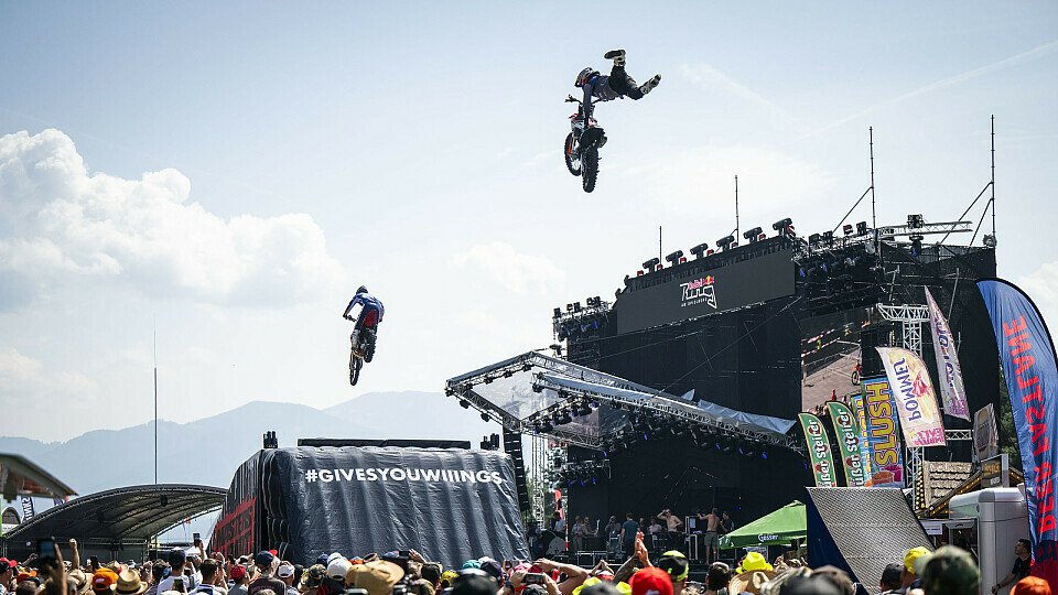 FMX-Shows im Rahmen der MotoGP auf dem Red Bull Ring am Spielberg sorgen für Unterhaltung.
