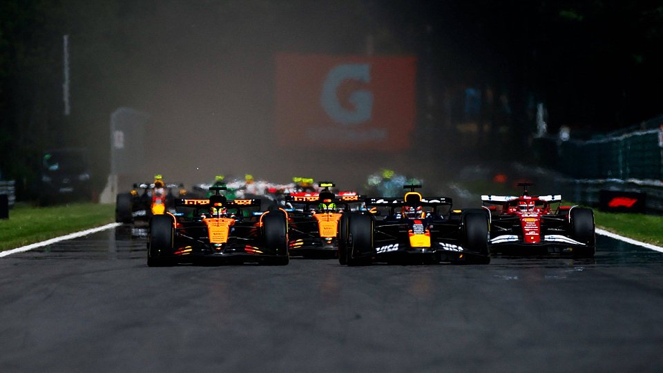 Formel-1-Start beim Rennen in Spa-Francorchamps