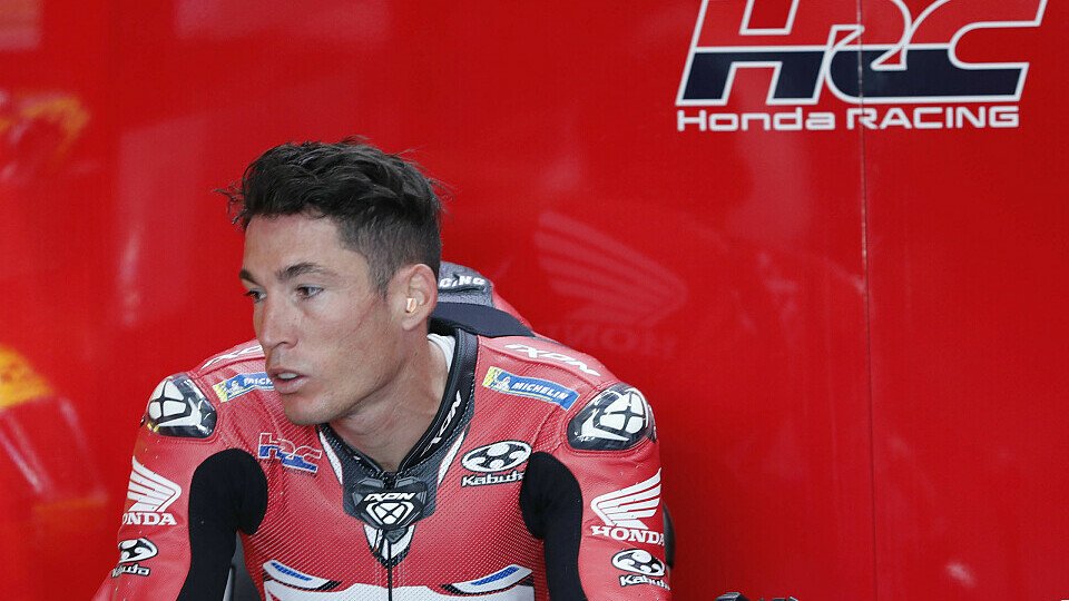 Aleix Espargaro in der Honda-Box Aleix Espargaro in der Honda-Box