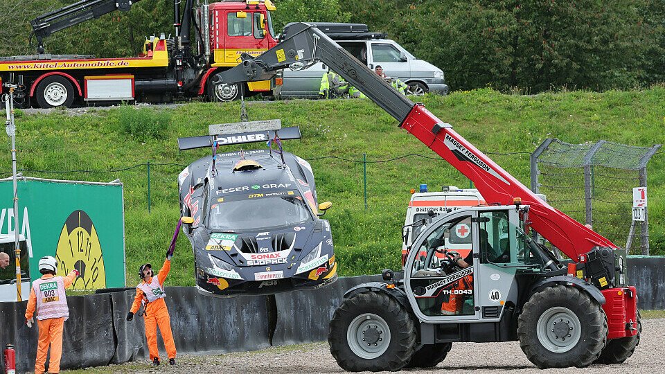 Mirko Bortolotti verunfallt mit seinem Abt-Lamborghini