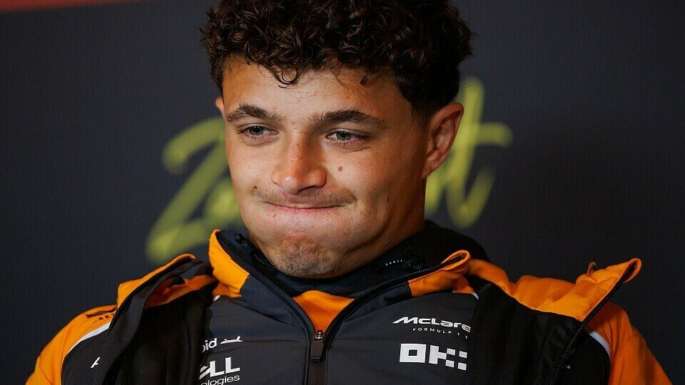 Lando Norris spricht in der Pressekonferenz von Zandvoort