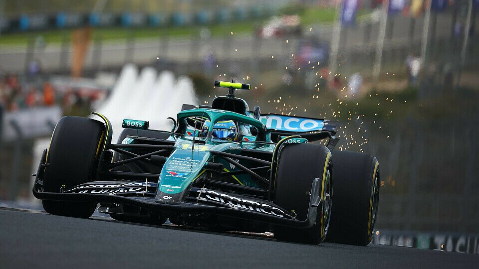 Fernando Alonso im Aston Martin während der Trainings in Zandvoort