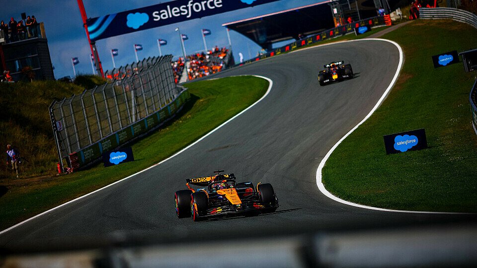 Oscar Piastri und Max Verstappen auf dem Circuit Zandvoort