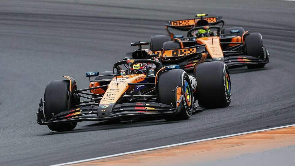 Oscar Piastri und Lando Norris im Rennen der Formel 1 in Zandvoort