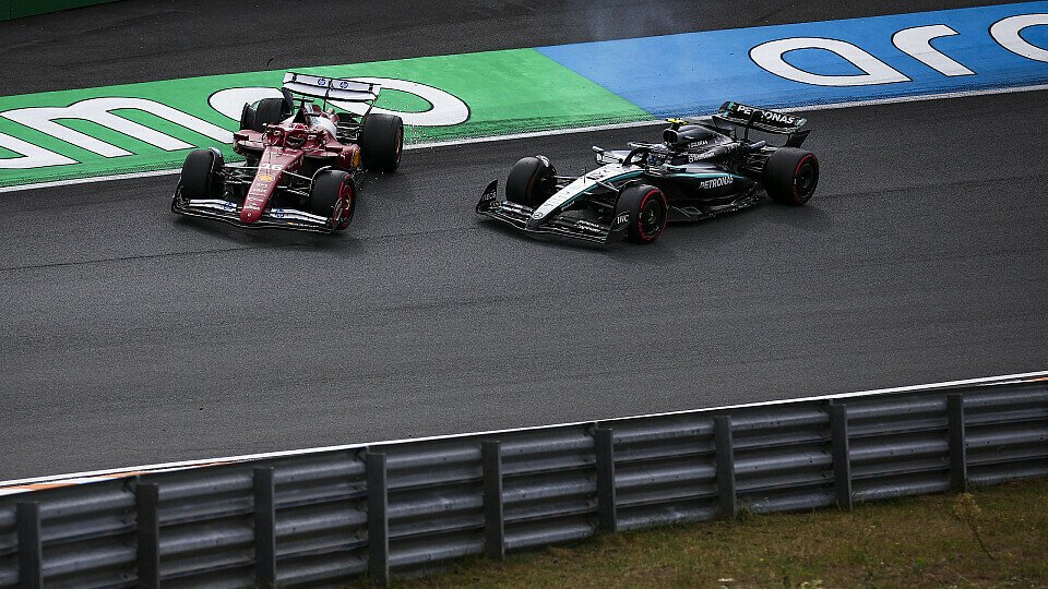 Unfall zwischen Charles Leclerc (Ferrari) und Andrea Kimi Antonelli (Mercedes) bei der Formel 1 in Zandvoort (Niederlande-GP)