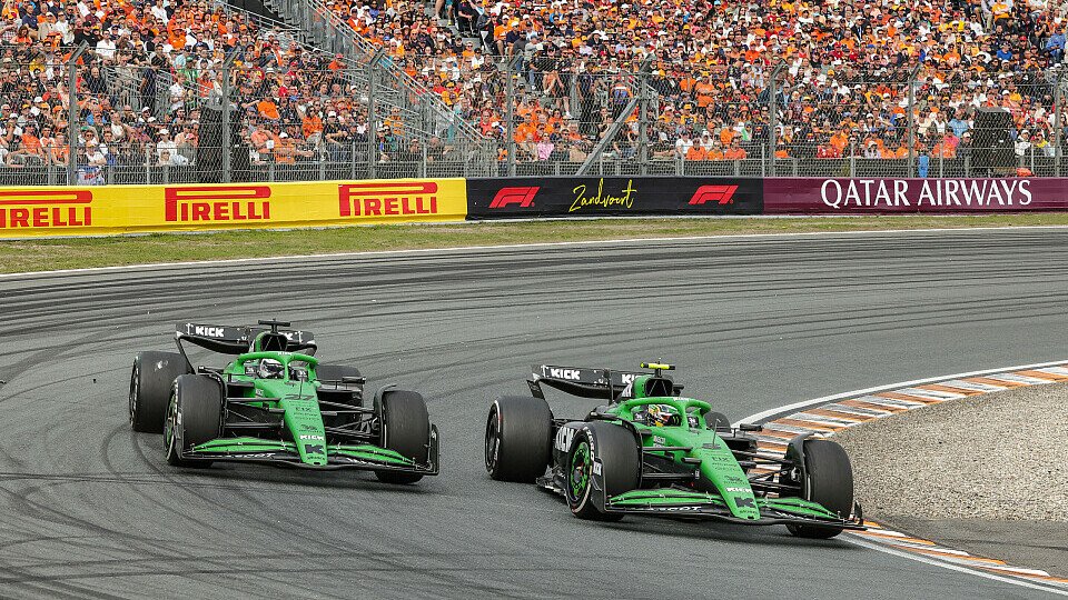 Nico Hülkenberg und Gabriel Bortoleto im Zweikampf im Rennen von Zandvoort Nico Hülkenberg und Gabriel Bortoleto im Zweikampf im Rennen von Zandvoort