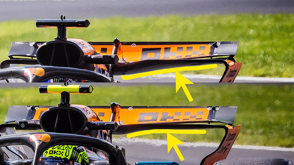 Die Heckflügel-Optionen von McLaren in Monza im Vergleich