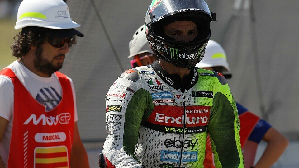 Franco Morbidelli nach Crash in Barcelona Franco Morbidelli nach Crash in Barcelona