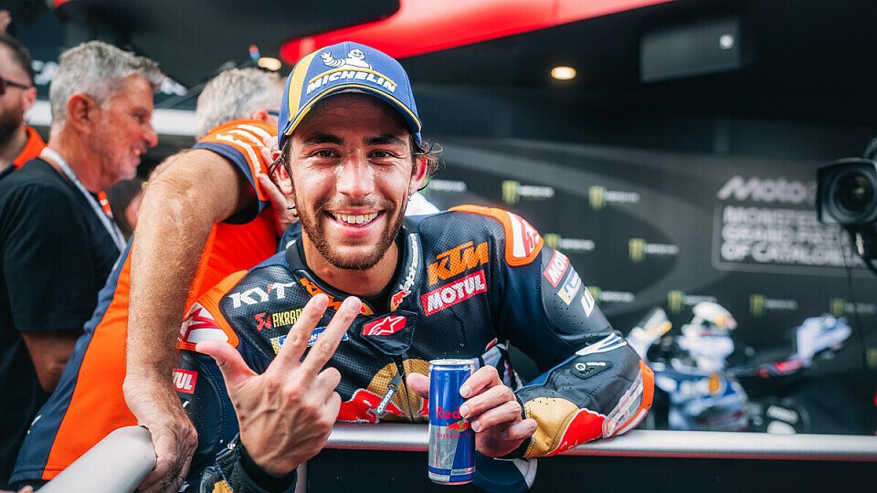 Enea Bastianini durfte am Sonntag über sein erstes GP-Podium mit KTM jubeln, Foto: KTM Media Enea Bastianini durfte am Sonntag über sein erstes GP-Podium mit KTM jubeln, Foto: KTM Media