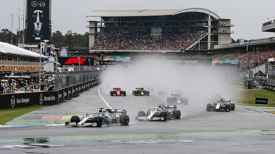 Der Start des Großen Preises von Deutschland 2019 auf dem Hockenheimring