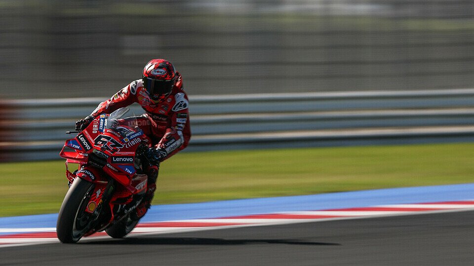 Francesco Bagnaia holte seine erste FP1-Bestzeit seit Sepang 2024, Foto: IMAGO / Italy Photo Press Francesco Bagnaia holte seine erste FP1-Bestzeit seit Sepang 2024, Foto: IMAGO / Italy Photo Press