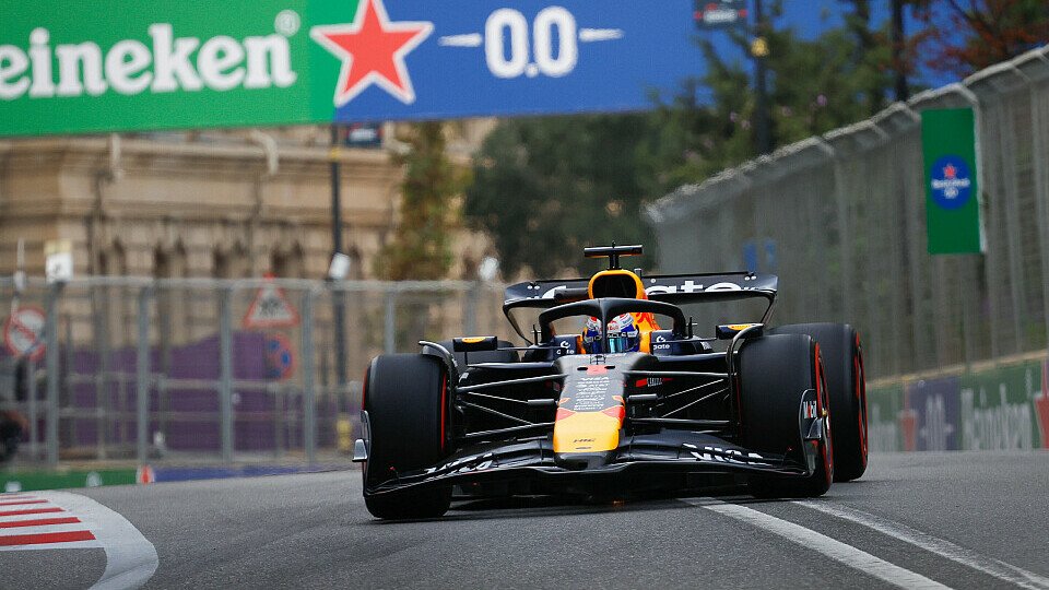 Max Verstappen am Freitag im Training bei der Formel 1 in Baku
