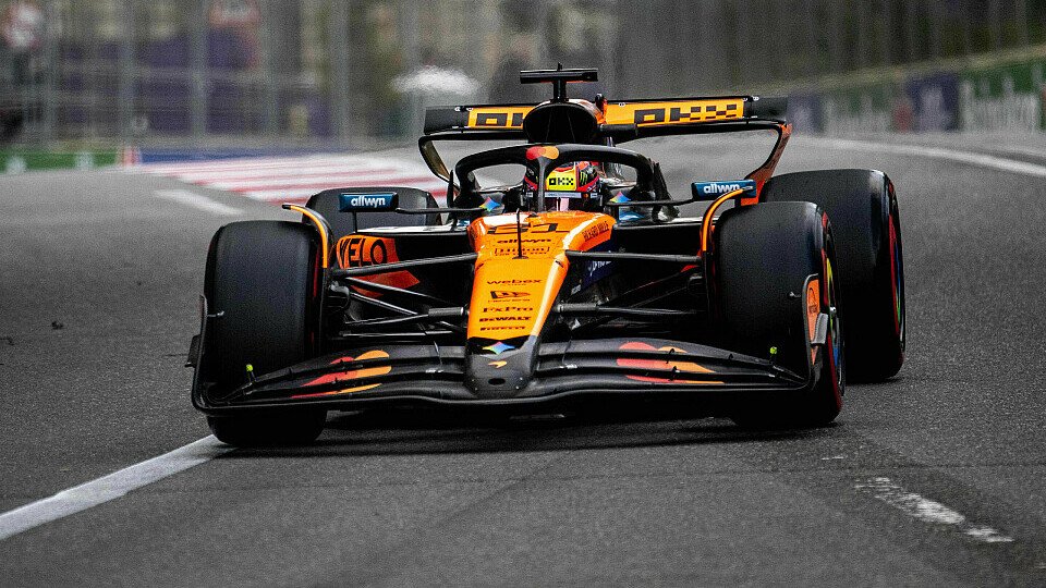 Oscar Piastri am Freitag im Training bei der Formel 1 in Baku