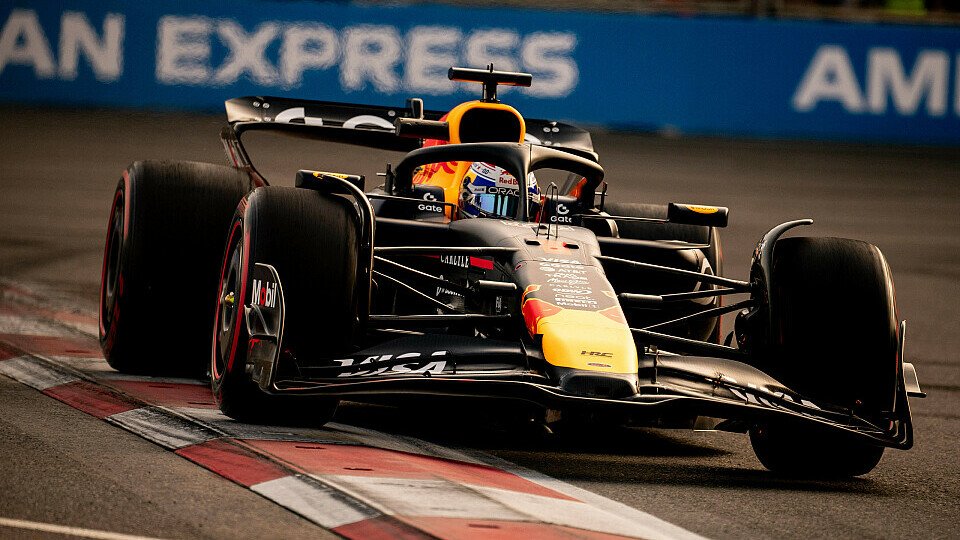 Max Verstappen am Freitag im Training bei der Formel 1 in Baku