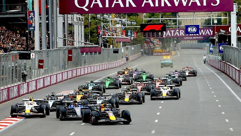 Der Start bei der Formel 1 in Baku Der Start bei der Formel 1 in Baku