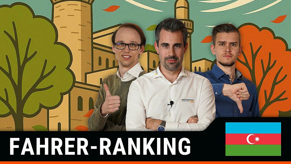 Die MSM-Redakteure Markus Steinrisser, Christian Menath und Florian Niedermair vor Baku-Hintergrund