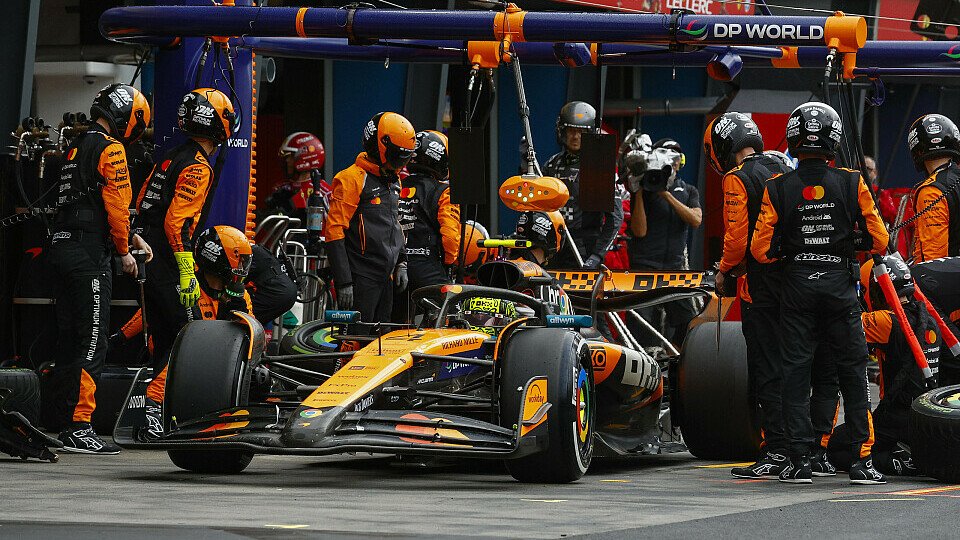 Ein Boxenstopp von McLaren für Lando Norris
