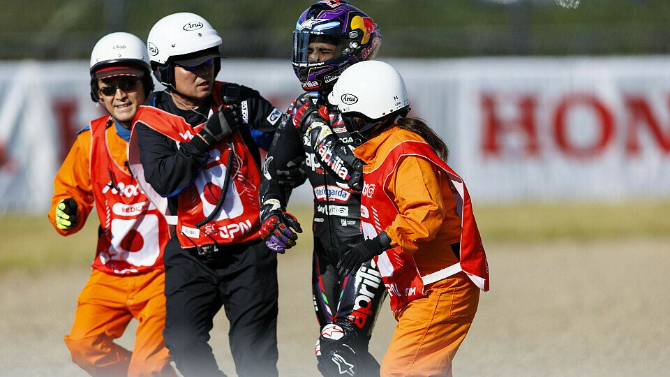 Jorge Martin nach seinem Sturz im Sprint von Motegi