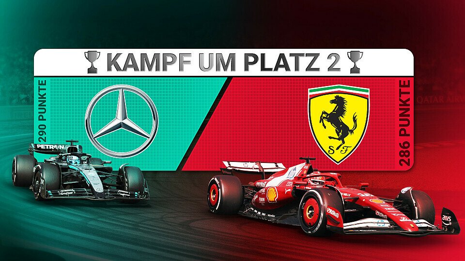 WM-Kampf zwischen Ferrari und Mercedes um P2 WM-Kampf zwischen Ferrari und Mercedes um P2