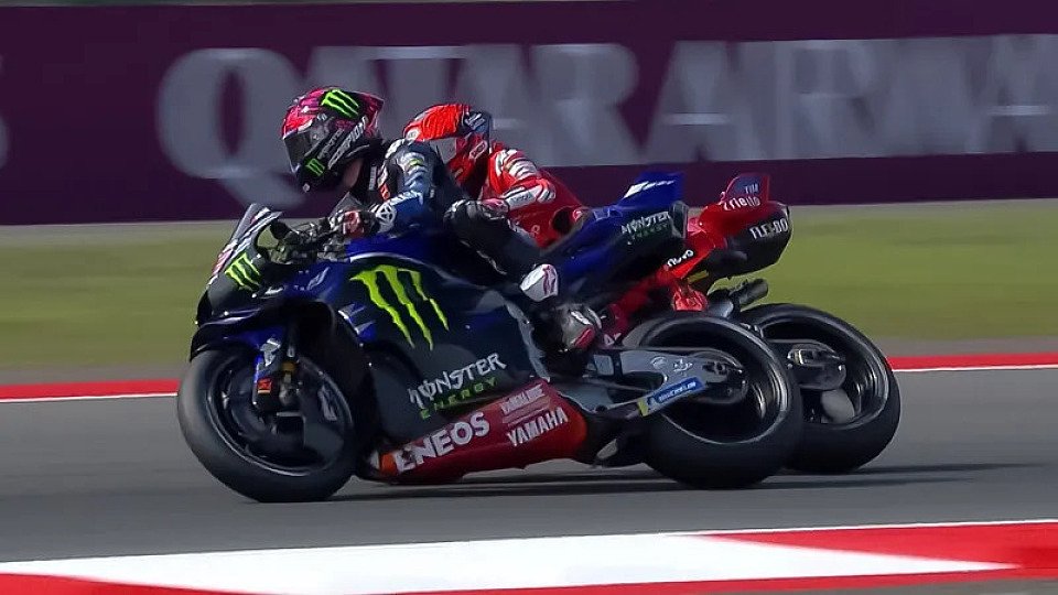 Marc Marquez und Alex Rins kollidieren im Indonesien-Sprint Marc Marquez und Alex Rins kollidieren im Indonesien-Sprint