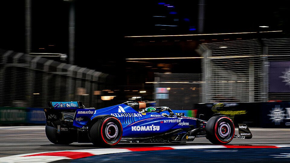 Alex Albon im Williams im Qualifying der Formel 1 in Singapur Alex Albon im Williams im Qualifying der Formel 1 in Singapur