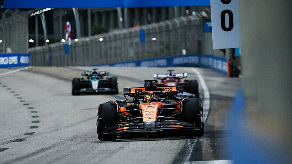 Oscar Piastri im McLaren beim Qualifying in Singapur