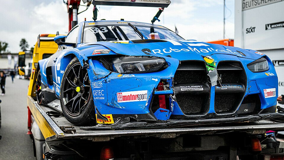 Rene Rasts BMW nach dem Unfall in Hockenheim 2025