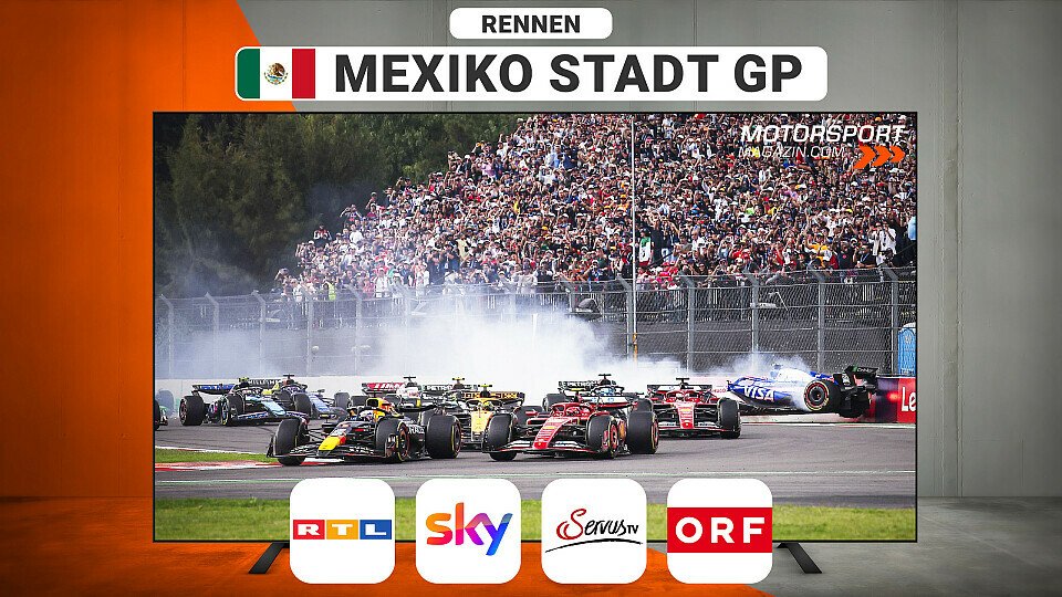 Formel 1 TV Programm zum Mexico-Stadt GP am Sonntag