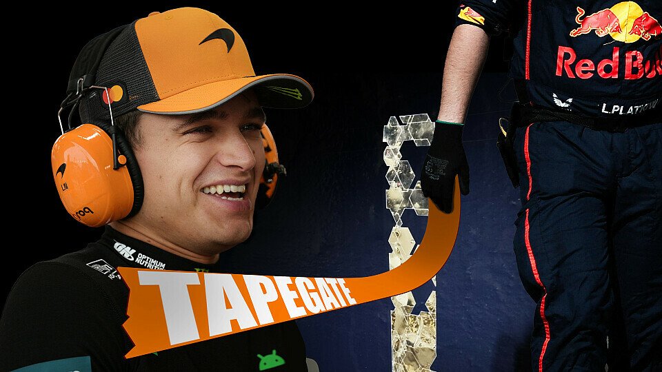 Norris macht sich über Tape-Gate lustig Norris macht sich über Tape-Gate lustig