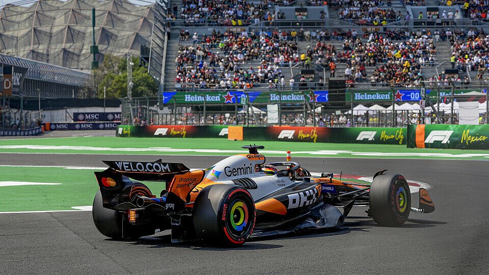 Oscar Piastri im Training am Freitag bei der Formel 1 in Mexiko
