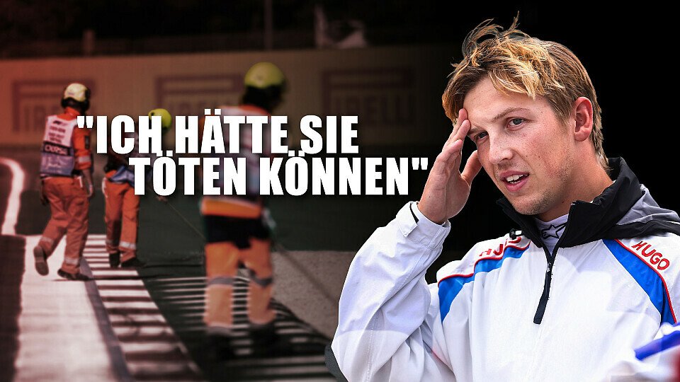 Liam Lawson kann den Streckenposten beim Mexiko GP nur knapp ausweichen 