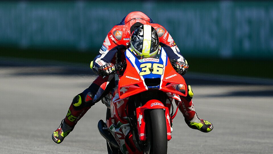 Joan Mir kann aktuell nur eines: Stürzen oder auf das Podium fahren, Foto: Honda Racing Corporation