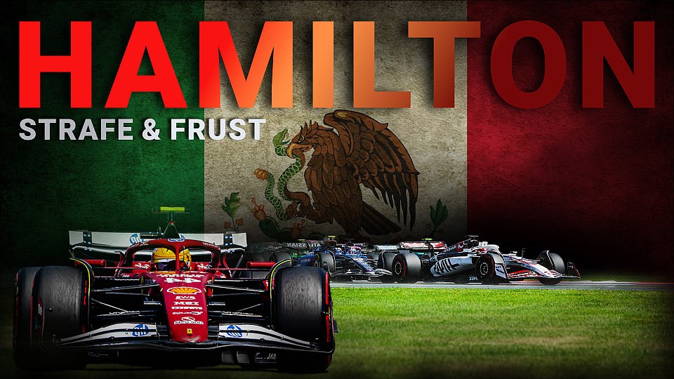 Bildmontage von Lewis Hamilton beim Mexiko-Stadt GP