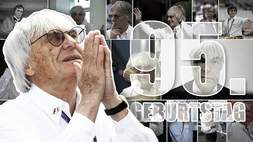 Bildercollage, Bernie Ecclestone wird 95 Jahre alt